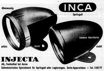 Inca Werbung aus der NZZ von 1942